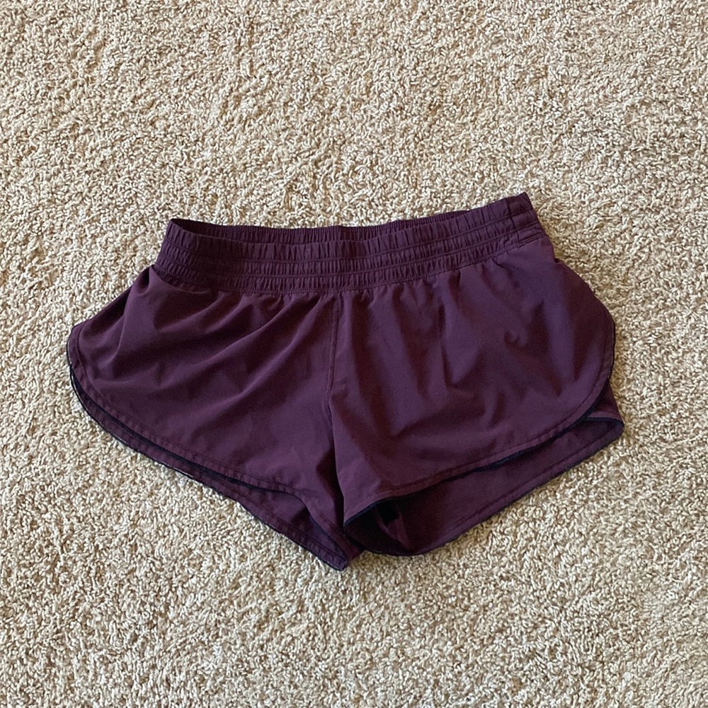 Maroon Lululemon Track Shorts